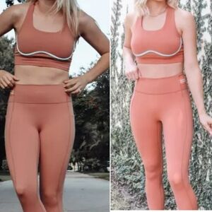 Freya SculptKnit Sports Bra and 3/4" leggings set